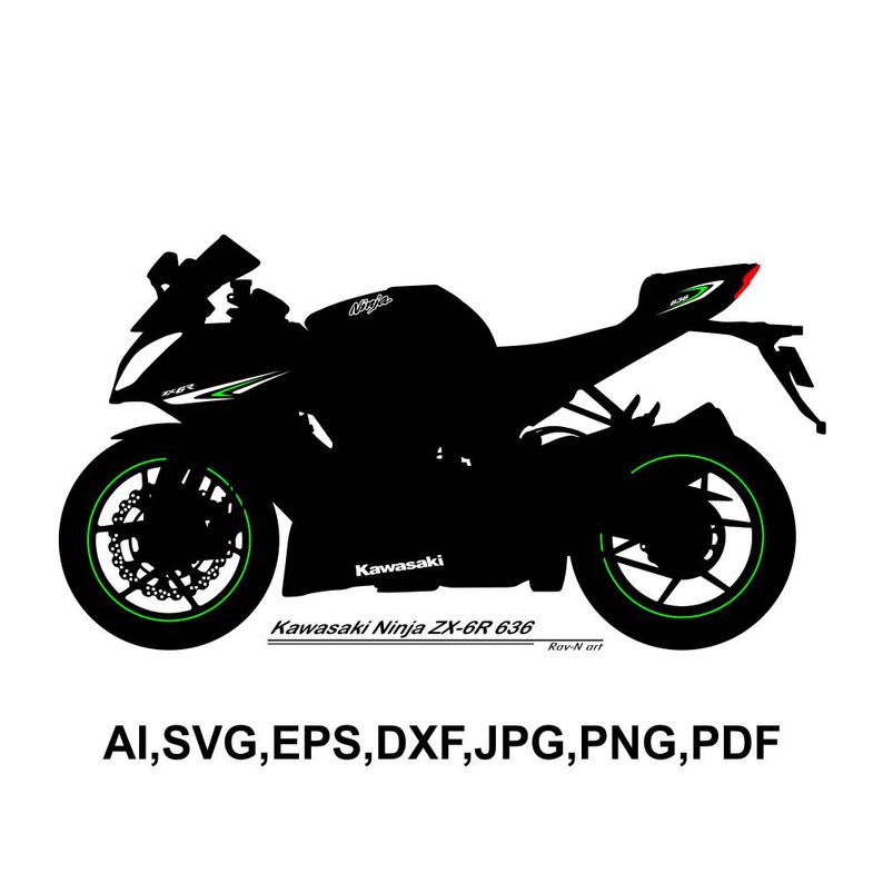 Kawasaki Ninja Zx Motorcycle Motorbike Vector Laser Etsy 794x794 Kawasaki Ninja Zx Motorcycle Motorbike Vector Laser Etsy