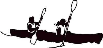 400x187 Kayak Silhouette Clip Art