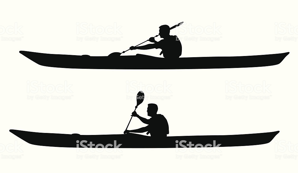 1024x596 Kayak Silhouette Vector