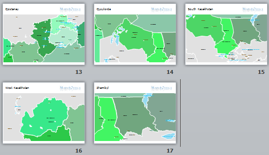 554x321 Kazakhstan Map Region Powerpoint