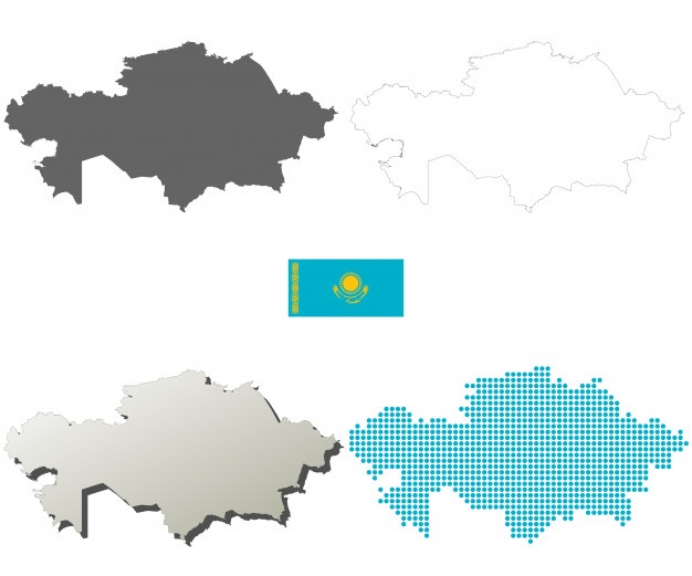 626x521 Kazakhstan Map Vectors, Photos And Free Download
