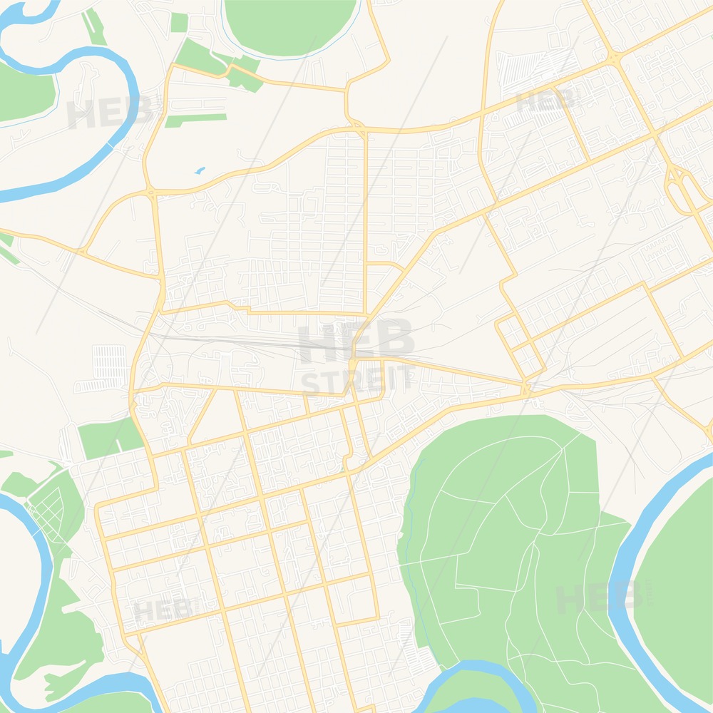 1000x1000 Oral, Kazakhstan Vector Map