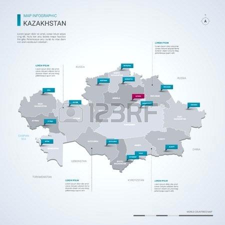 450x450 Capital Of Kazakhstan Map