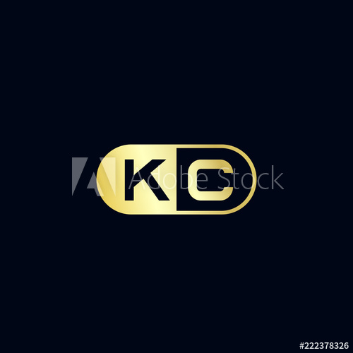 500x500 Initial Letter Kc Logo Template Design
