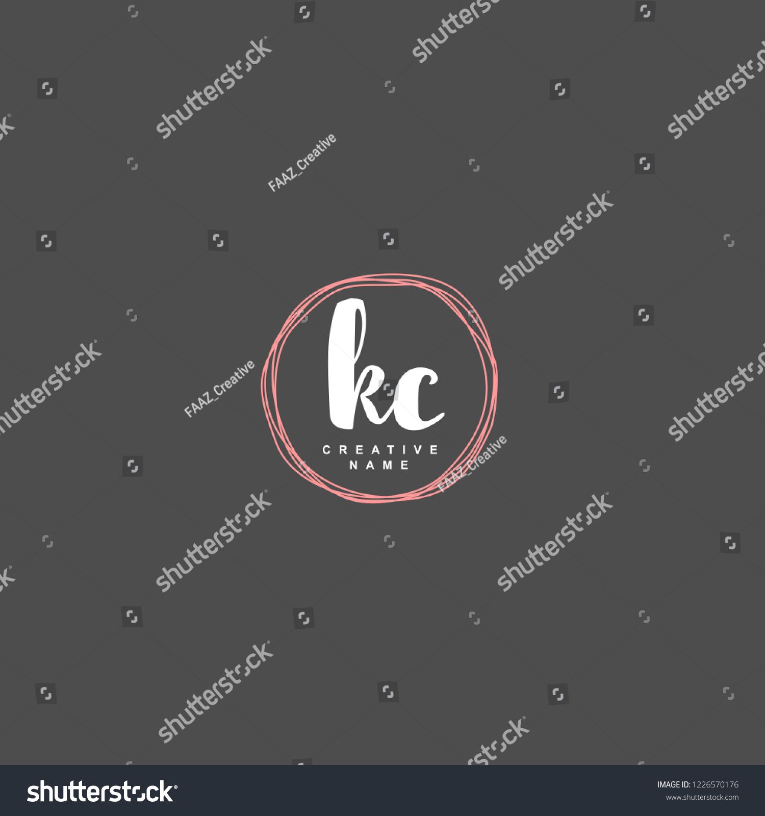 1500x1600 K C Kc Initial Logo Template Vector Initial Kc Logo Vector