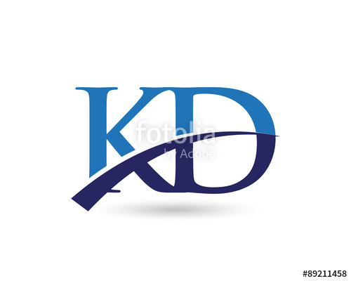 500x400 Kd Logo Letter Swoosh Stock Image And Royalty Free Vector