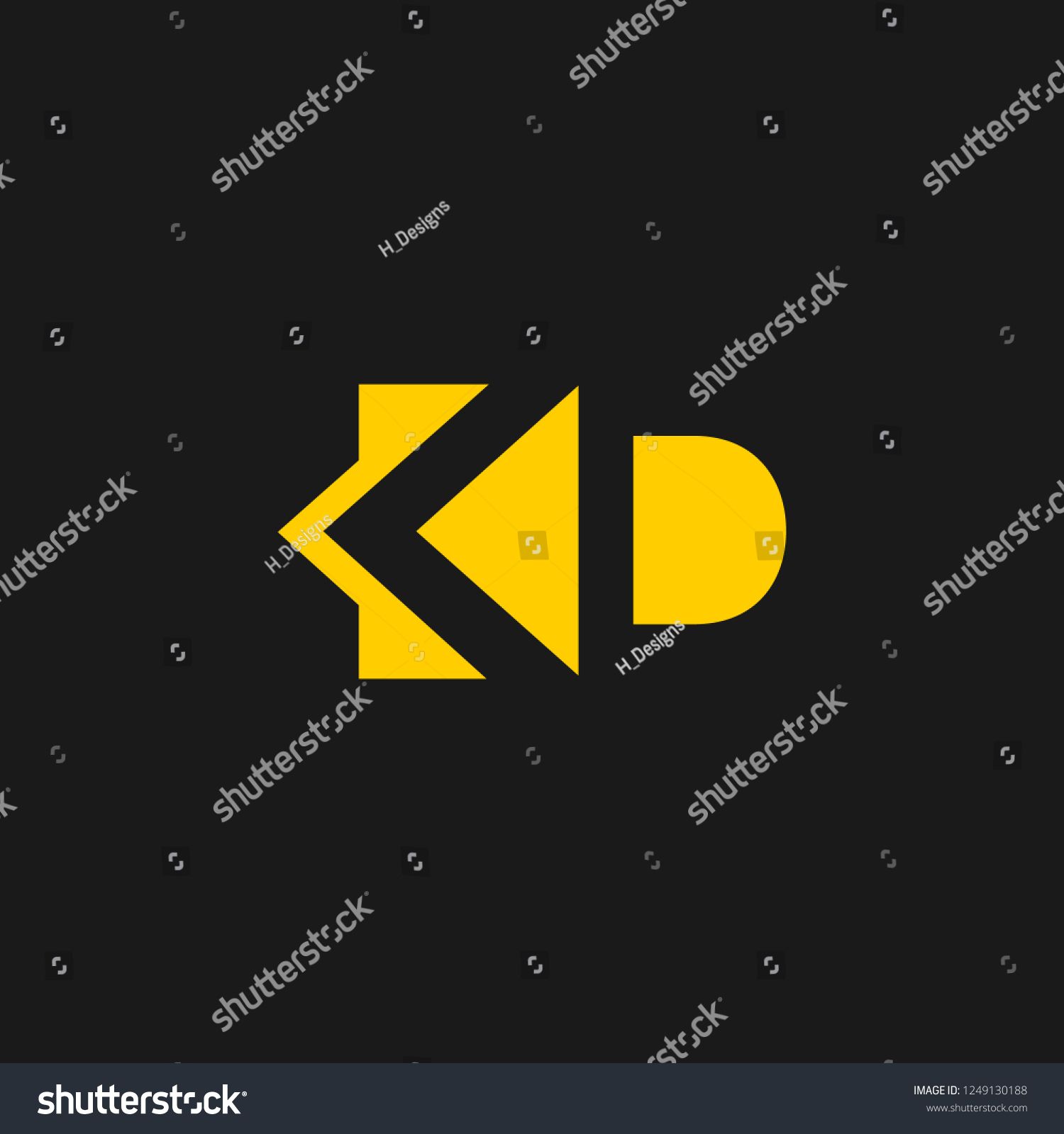 1500x1600 Kd Or K D Letter Alphabet Logo Design In Vector Format