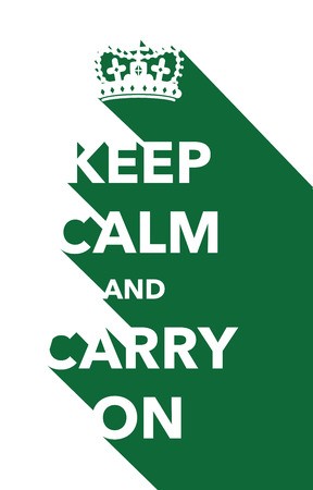 288x450 Keep Calm And Carry On Poster Royalty Free Vector Graphics