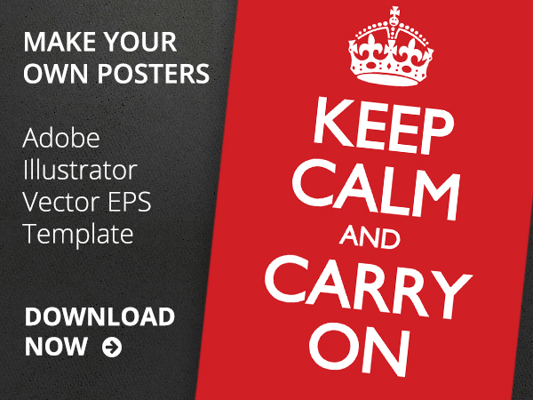 600x450 Free Calm And Carry Poster Template In Vector Ian