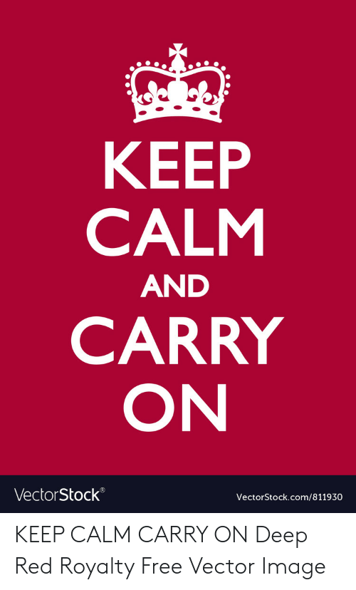 500x828 Keep Calm And Carry On Vectorstock R Keep