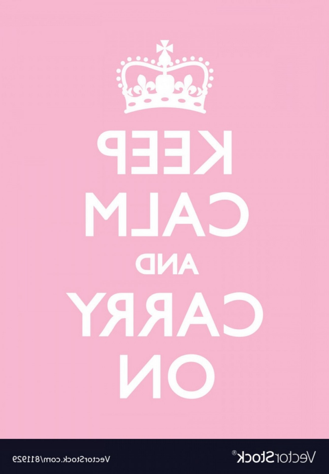 1296x1866 Keep Calm Carry On Pink Vector Wallkeeper
