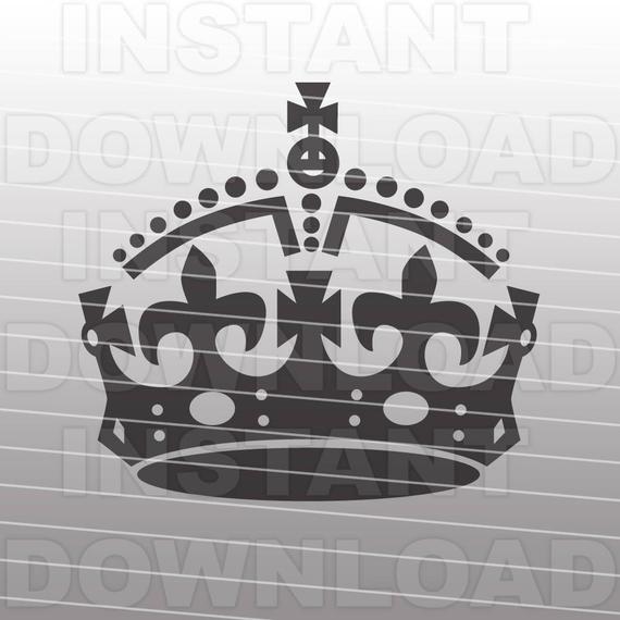 570x570 Keep Calm Crown Cutting Template Vector Clip Art For Etsy