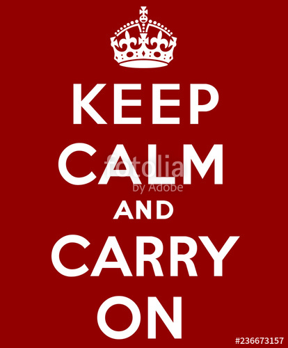 414x500 Keep Calm And Carry On Vector Stock Image And Royalty Free Vector