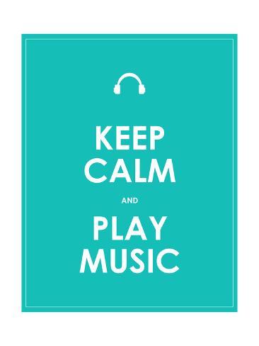 366x488 Keep Calm And Play Music,vector Prints