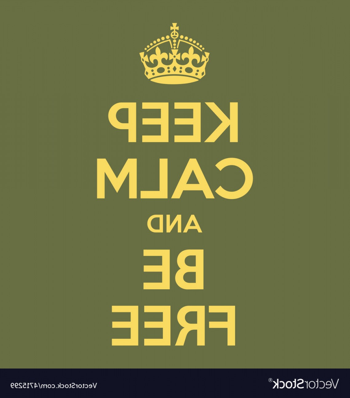 1138x1296 Keep Calm And Be Free Poster Quote Vector Soidergi