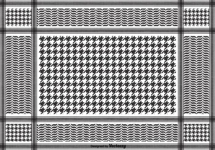 700x490 Free Vector Black Keffiyeh Pattern