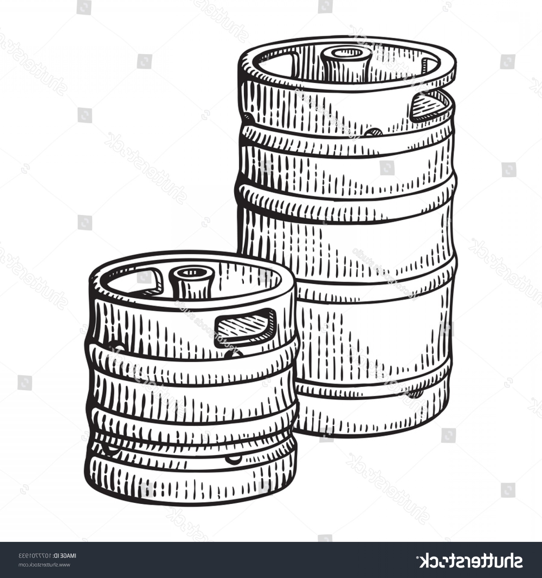 Sketch Two Beer Kegs Isolated On Cqrecords 1800x1920 Sketch Two Beer Kegs Isolated On Cqrecords