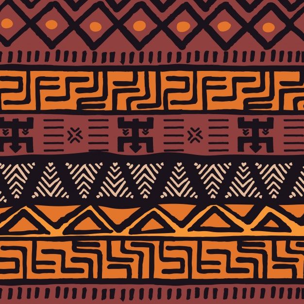 626x626 Tribal Ethnic Colorful Bohemian Pattern With Geometric Elements