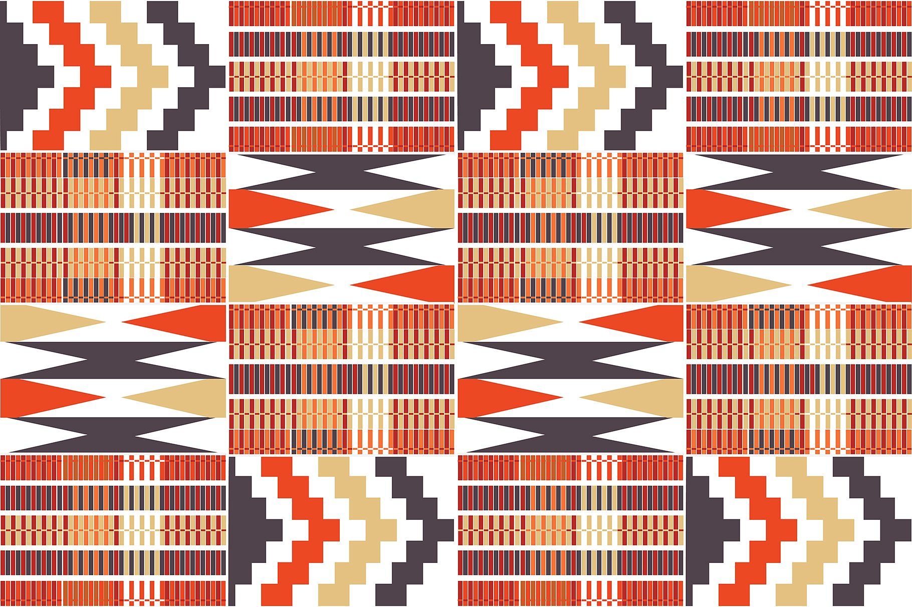 1820x1212 Vectorized Kente Pattern