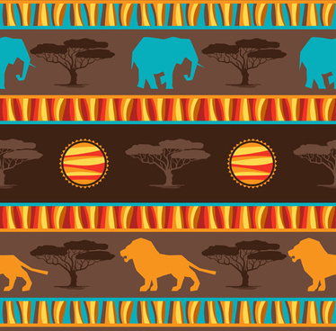 374x368 African Pattern Free Vector Download