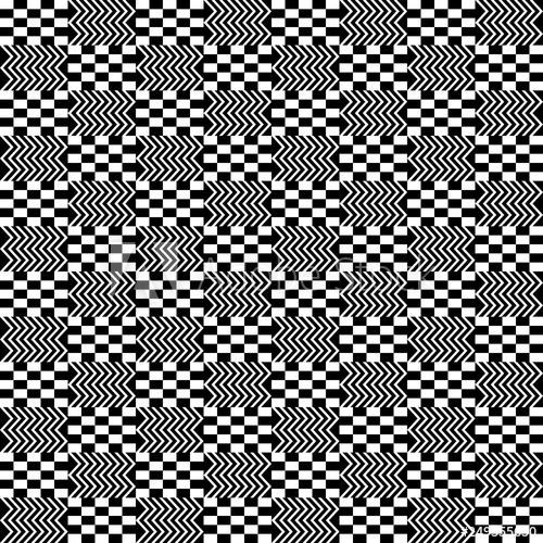 500x500 Black And White Kente Cloth Seamless Pattern