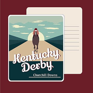 310x310 Kentucky Derby Party Invitation Vector Free