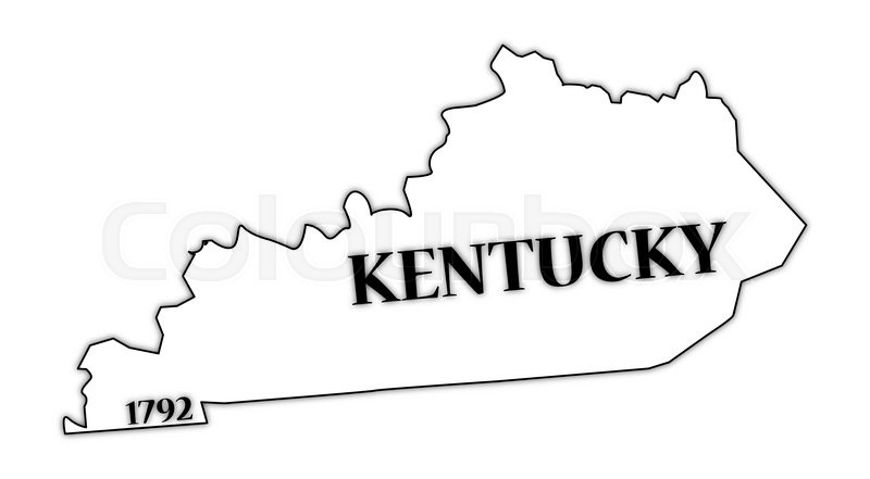 A Kentucky State Outline With The Date Stock Vector Colourbox 800x441 A Kentucky State Outline With The Date Stock Vector Colourbox