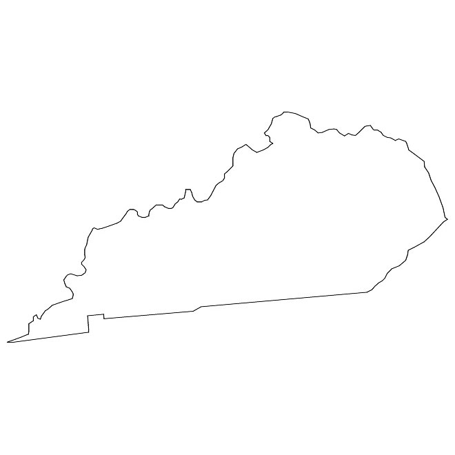 Kentucky Outline Vector at Vectorified.com | Collection of Kentucky ...