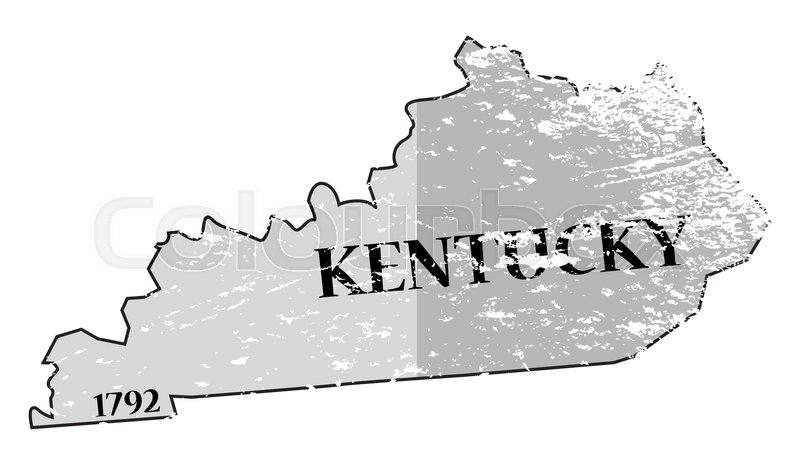 A Grunged Kentucky State Outline With Stock Vector Colourbox 800x463 A Grunged Kentucky State Outline With Stock Vector Colourbox