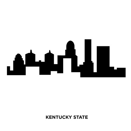 450x450 A Kentucky State Silhouette On White Background, In Black Royalty