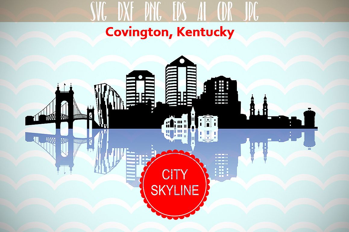 1158x772 Covington City In Kentucky Vector Skyline