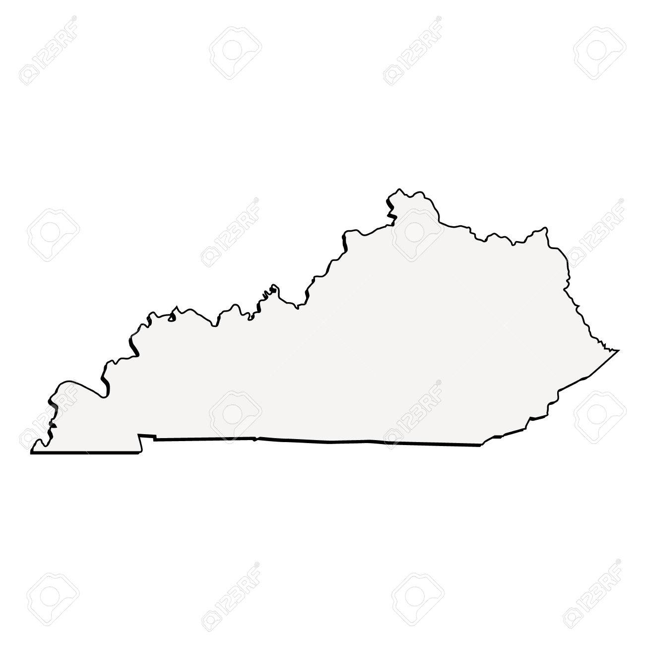 Kentucky Silhouette Vector at Vectorified.com | Collection of Kentucky ...