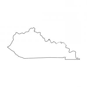 300x300 Kentucky Outline Map State Shape Usa Savoyuptown