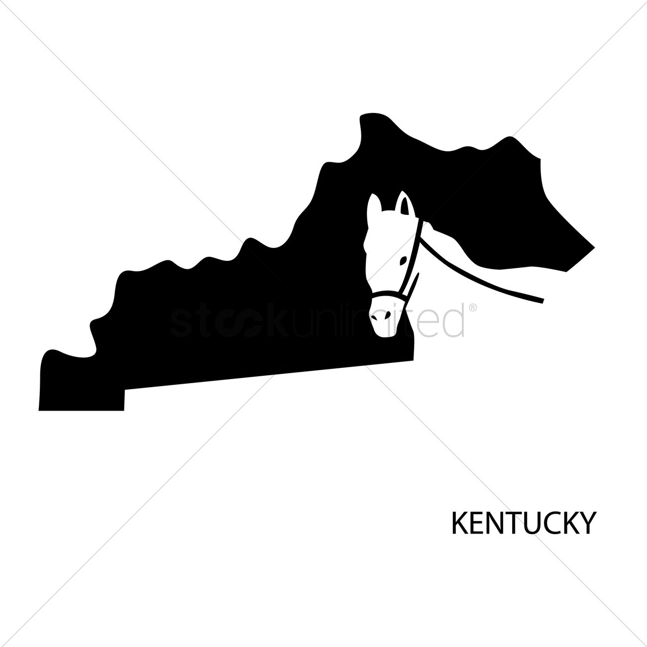 1300x1300 Kentucky Vector Image