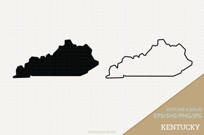 794x528 Kentucky Vector State Clipart Ky Clip Art Kentucky Etsy