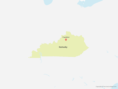 460x345 Vector Maps Of Kentucky Free Vector Maps