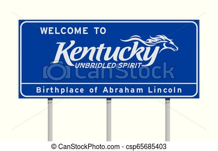 450x311 Welcome To Kentucky Road Sign Vector Illustration Of The Welcome
