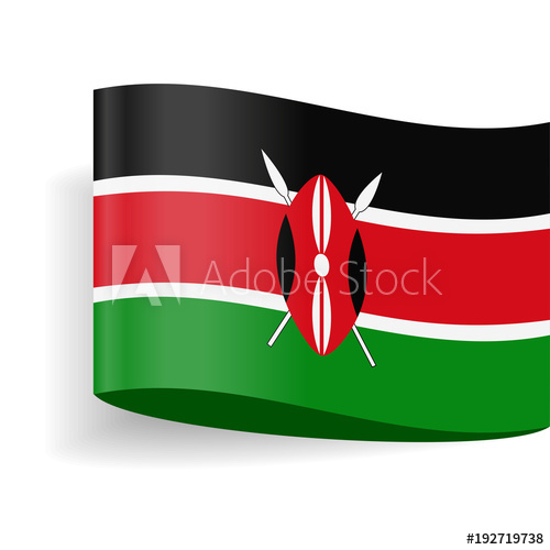 Kenya Flag Vector Label Tag Icon 500x500 Kenya Flag Vector Label Tag Icon