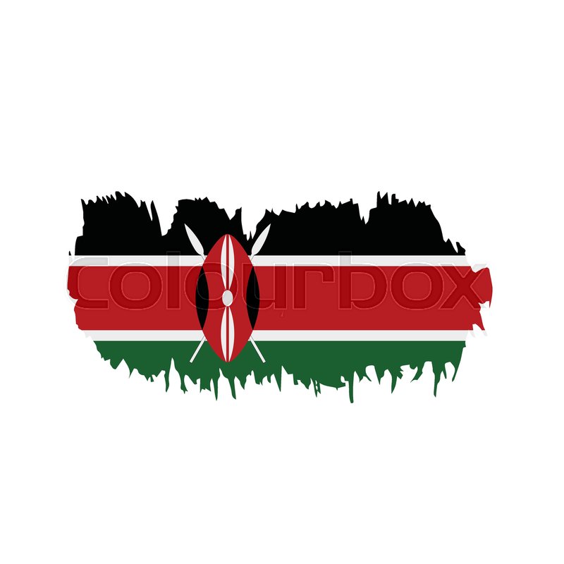 Kenya Flag, Vector Illustration On A Stock Vector Colourbox 800x800 Kenya Flag, Vector Illustration On A Stock Vector Colourbox