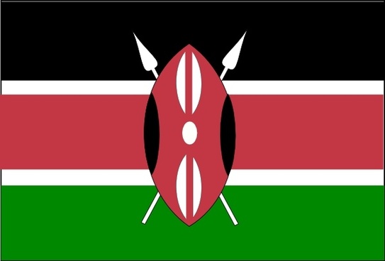 Kenya Flag Vector Art Free Vector Download 543x368 Kenya Flag Vector Art Free Vector Download