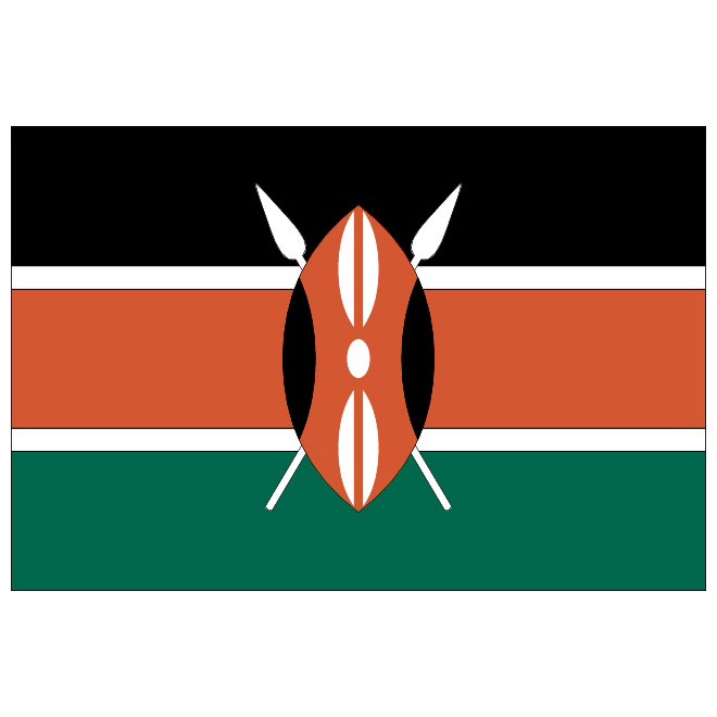 Kenyan Vector Flag 660x660 Kenyan Vector Flag