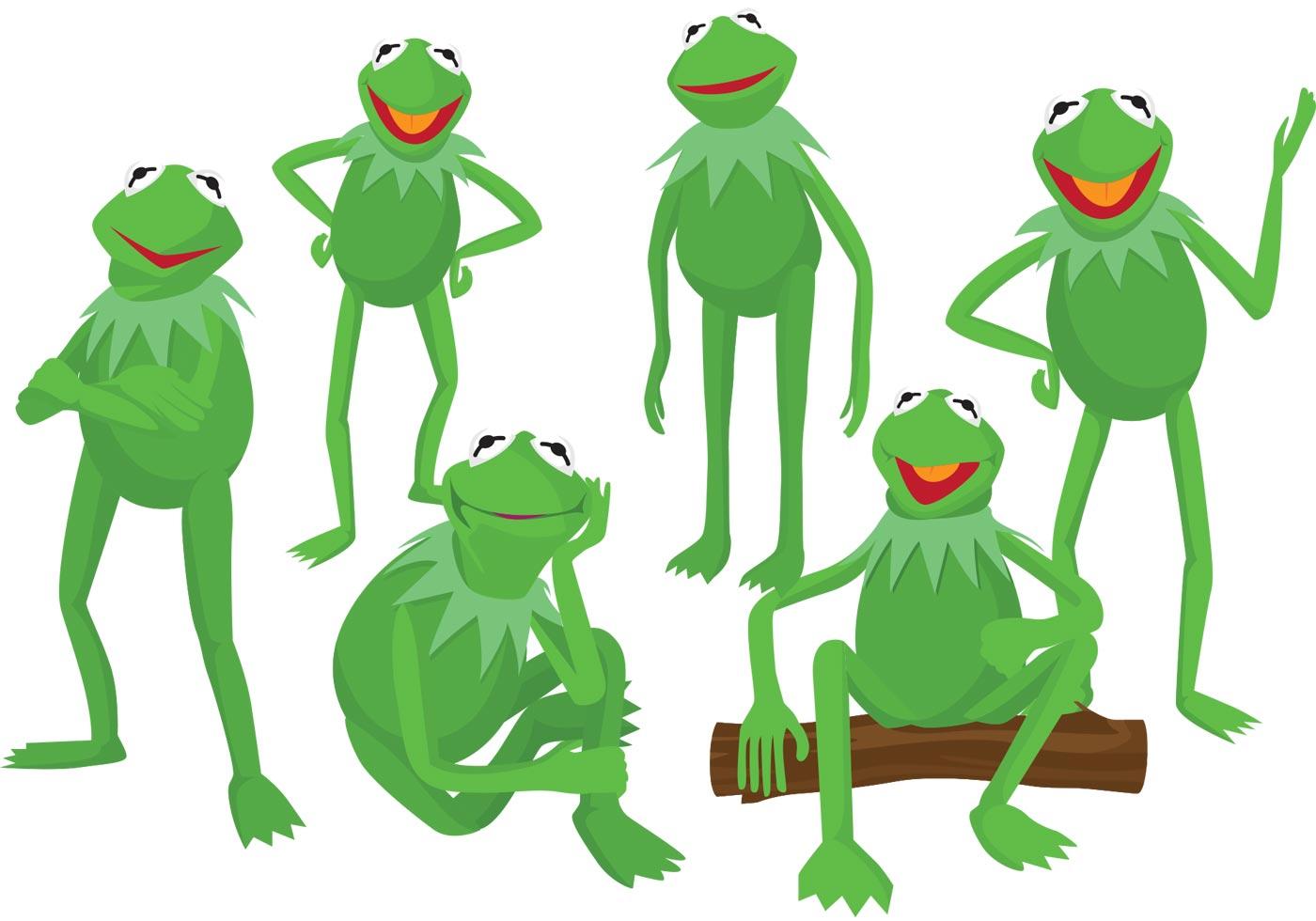 1400x980 Kermit The Frog Free Vector Art