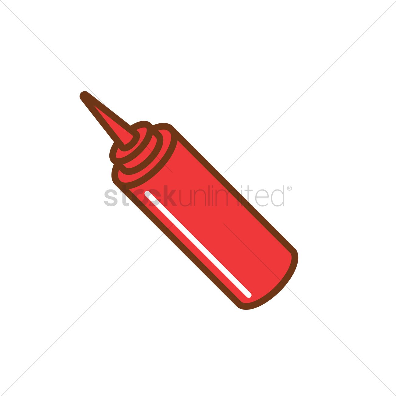 Ketchup Squeeze Bottle Vector Image 1300x1300 Ketchup Squeeze Bottle Vector Image
