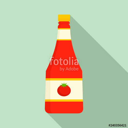 Natural Ketchup Bottle Icon Flat Illustration Of Natural Ketchup 500x500 Natural Ketchup Bottle Icon Flat Illustration Of Natural Ketchup