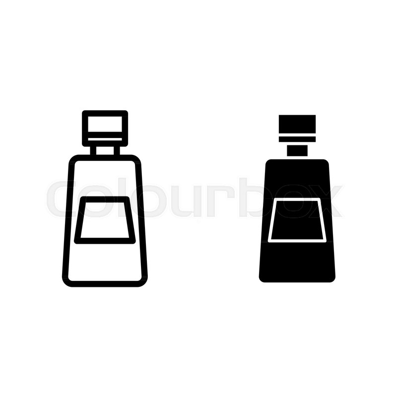 800x800 Ketchup Bottle Line And Glyph Icon Stock Vector Colourbox