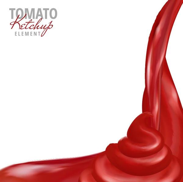 600x595 Tomato Ketchup Background Vector Free Download