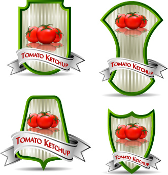 331x344 Tomato Ketchup Labels Vector Free Vector In Encapsulated