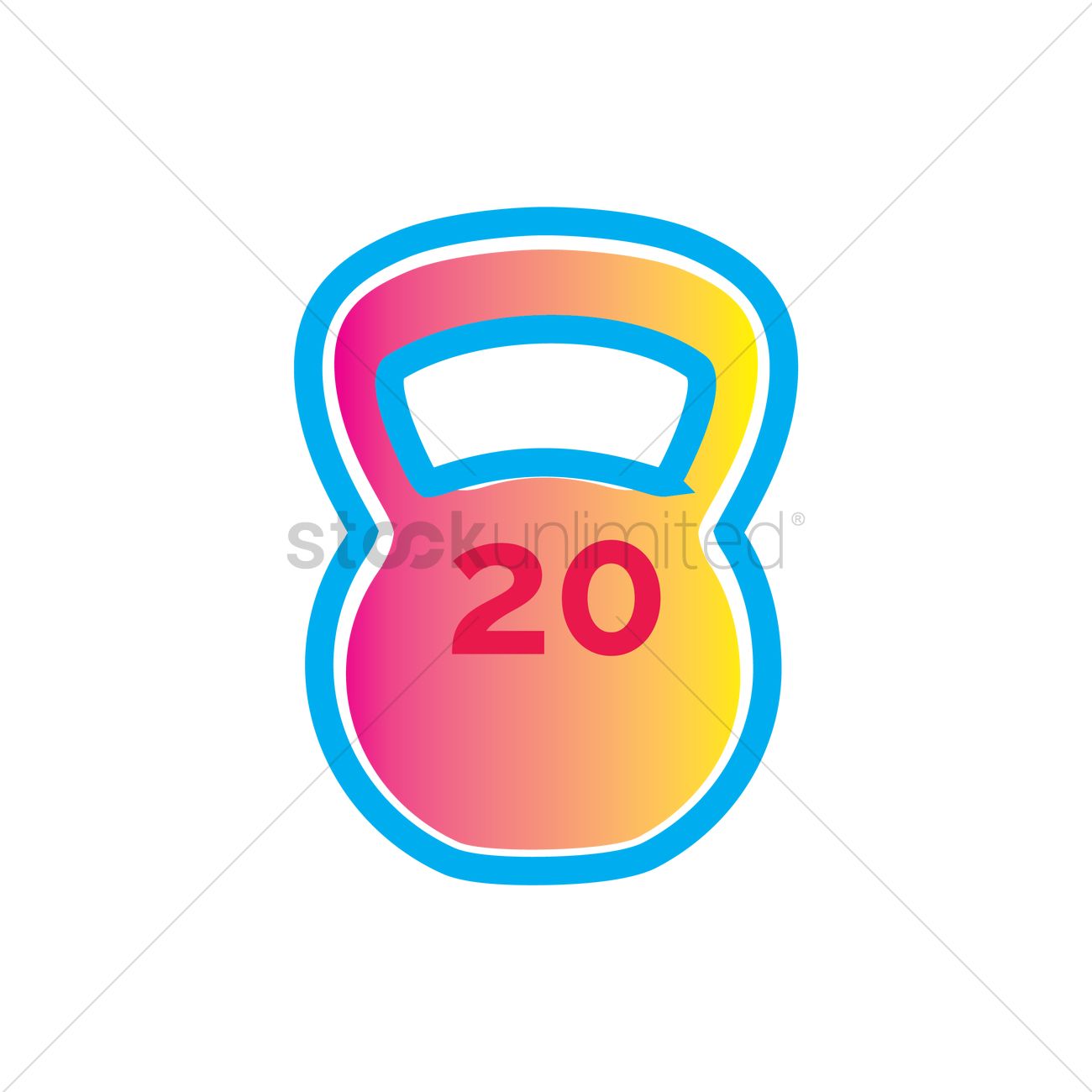 1300x1300 Kettlebell Vector Image