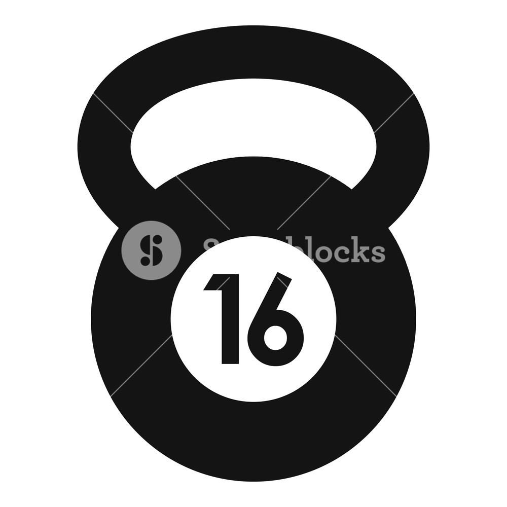 1000x1000 Kettlebell Icon Simple Illustration Of Kettlebell Vector Icon