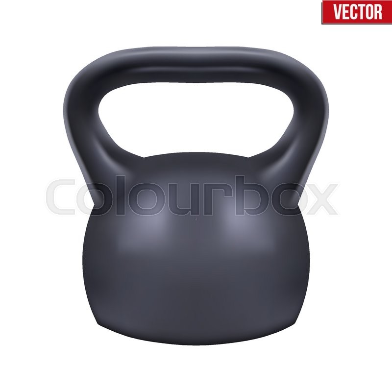 800x800 Black Weight Kettlebell Vector Stock Vector Colourbox